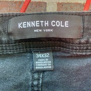 Kenneth Cole Women’s Black Jeans 5-Pocket Slim Fit Straight 34x32